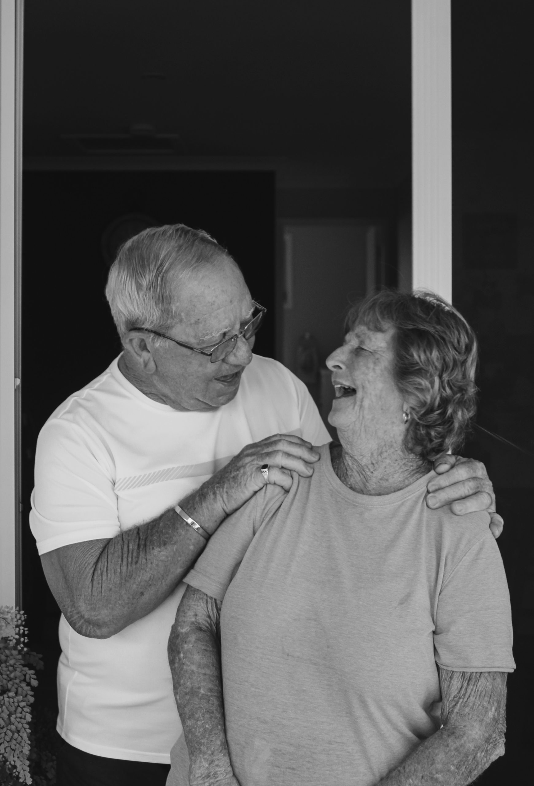 laughing couple